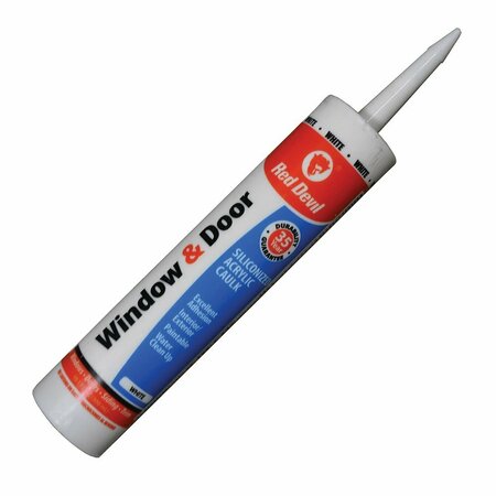 JONES STEPHENS Red Devil 10.1 oz. White RD Pro Siliconized Acrylic Caulk 35 Year 0846-OI